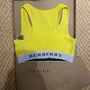 BURBERRY SPORTS BRA w LOGO. SizeXS. Condition BRAND NEW!